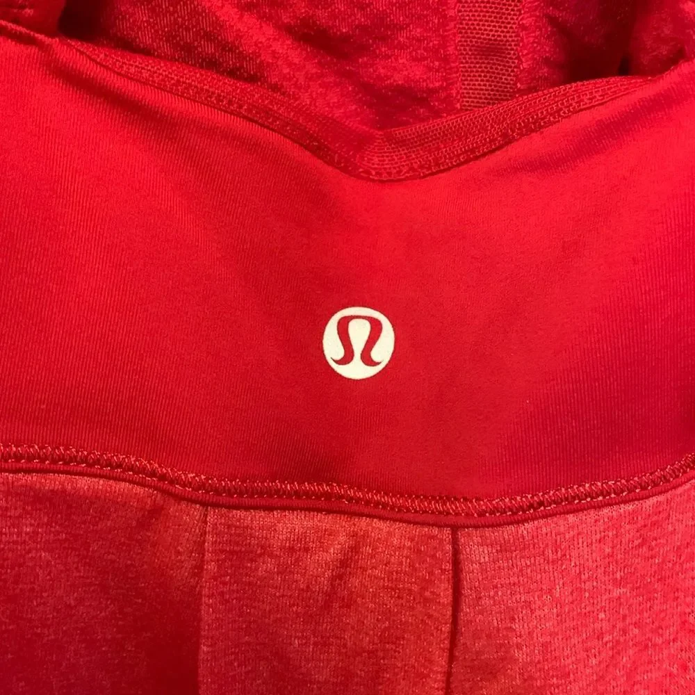 Lululemon Women's Power Technique Bright Red Racerback Athletic Tank Top Size 4